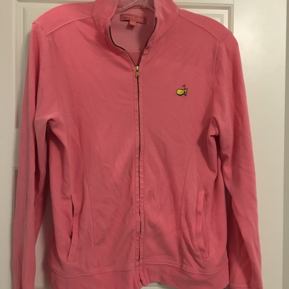 Peter Millar pink Masters zip up